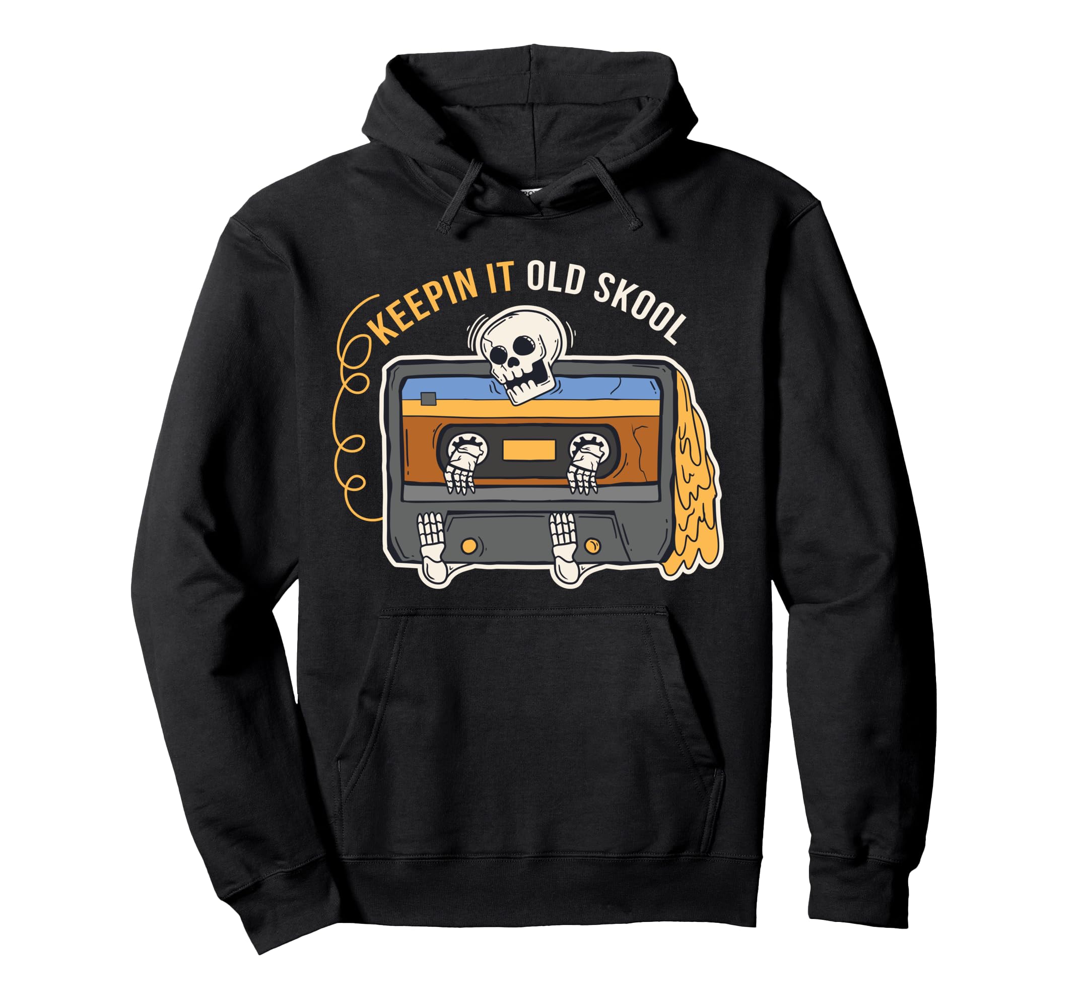 Keep It Old Skool Music Cassette Tape Hoodie - Novelty Apparel Men Women - T-Shirt, Sweatshirt, Hoodie