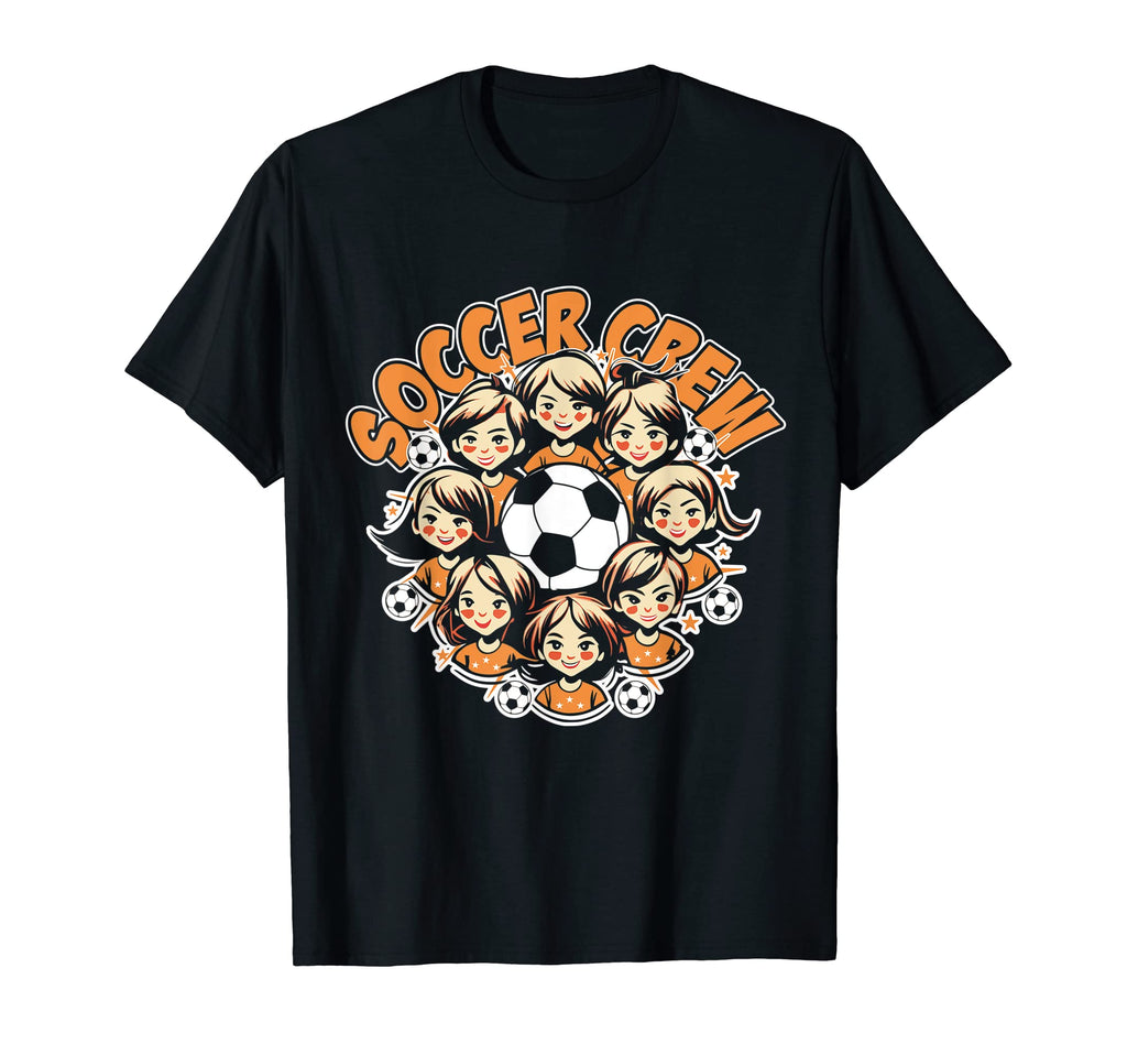 Soccer Ladies Crew Soccer Team Group T-Shirt - Trendy Graphic for Adults - T-Shirt, Sweatshirt, Hoodie