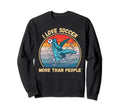 Whale I Love Soccer More Than Sweatshirt - Minimalist Print for Adults - T-Shirt, Sweatshirt, Hoodie