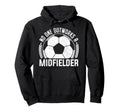 No One Outworks Midfielder Soccer Player Hoodie - Graphic Print Men Women - T-Shirt, Sweatshirt, Hoodie