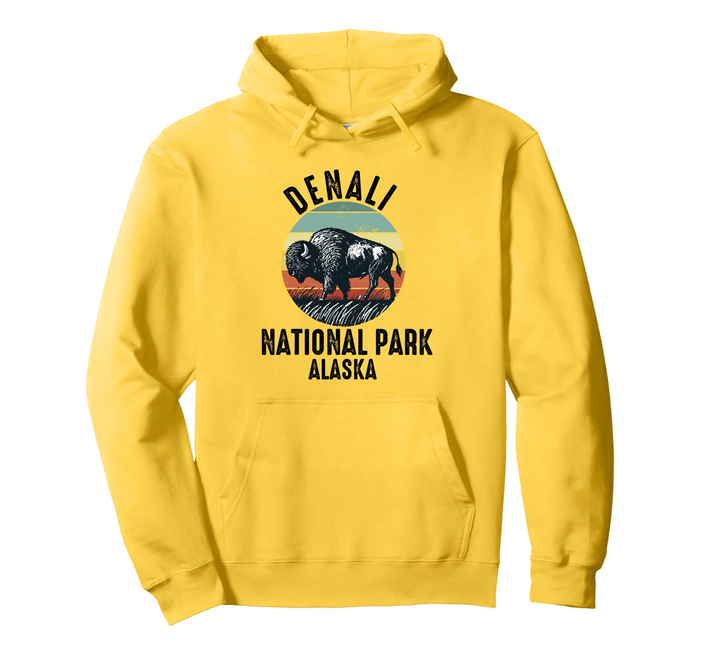 Denali National Park Souvenir Alaska Hoodie - Minimalist Print for Adults - T-Shirt, Sweatshirt, Hoodie