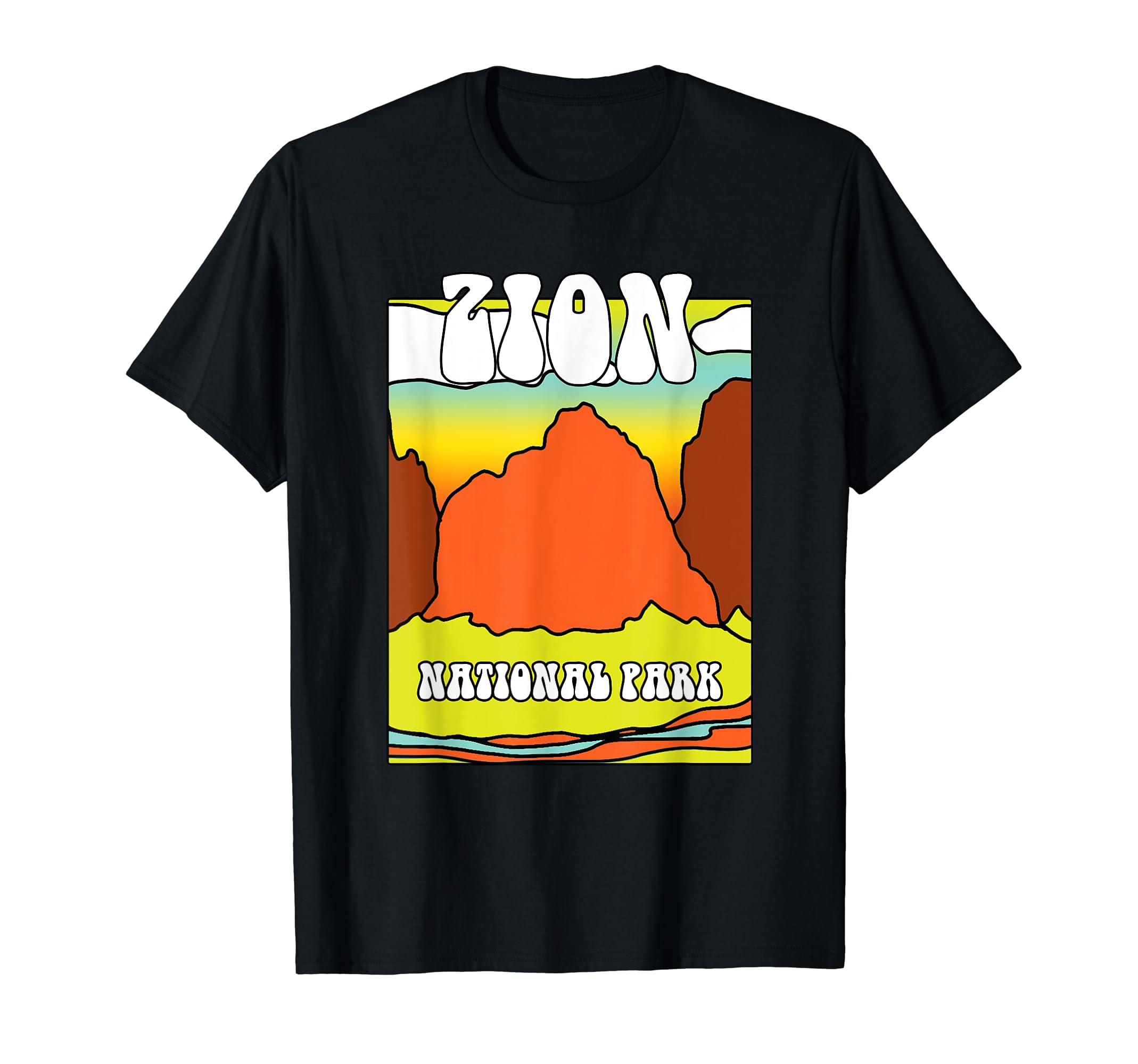 Zion National Park Souvenir Mountain T-Shirt - Aesthetic Graphic Men Women - T-Shirt, Sweatshirt, Hoodie
