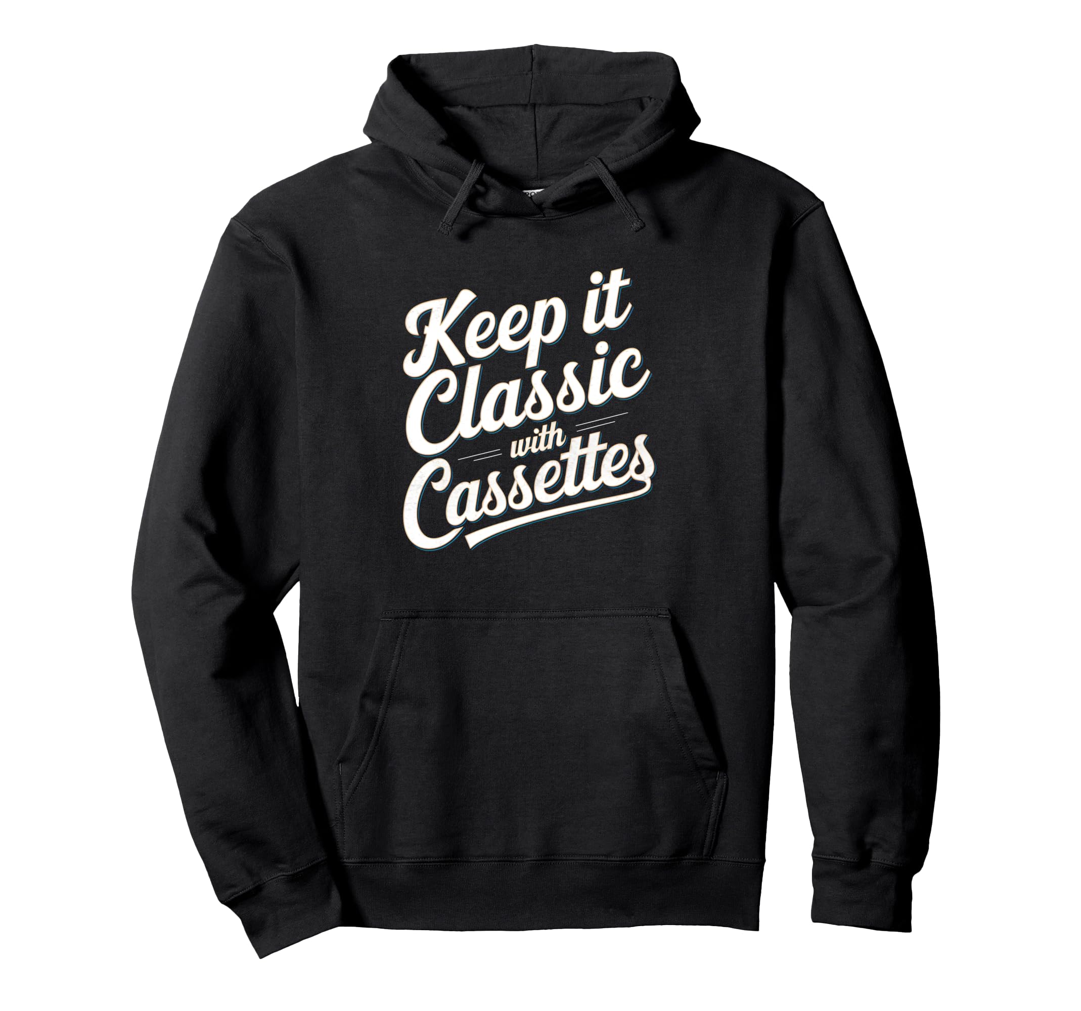 Keep It Cassettes Cassette Tape Hoodie - Unique Graphic for Adults - T-Shirt, Sweatshirt, Hoodie