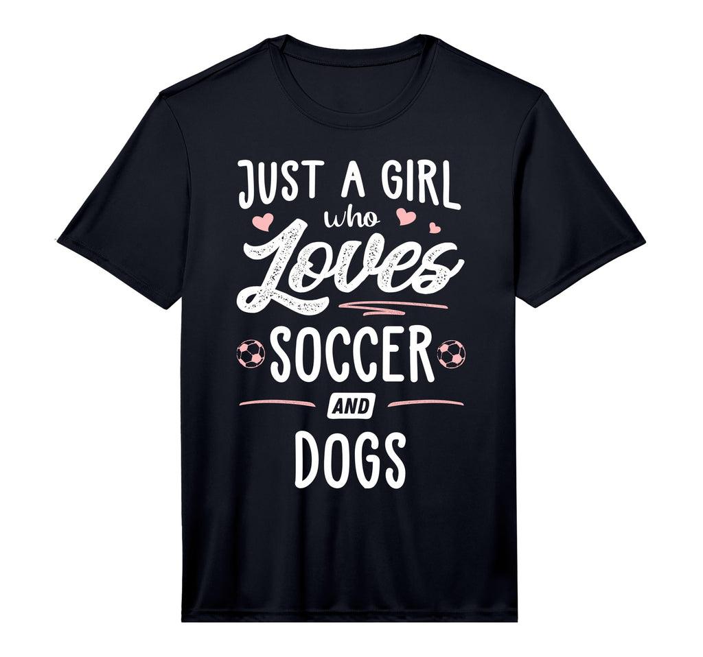 Just Who Loves Soccer And Dogs Gift T-Shirt - Minimalist Print Unisex - T-Shirt, Sweatshirt, Hoodie