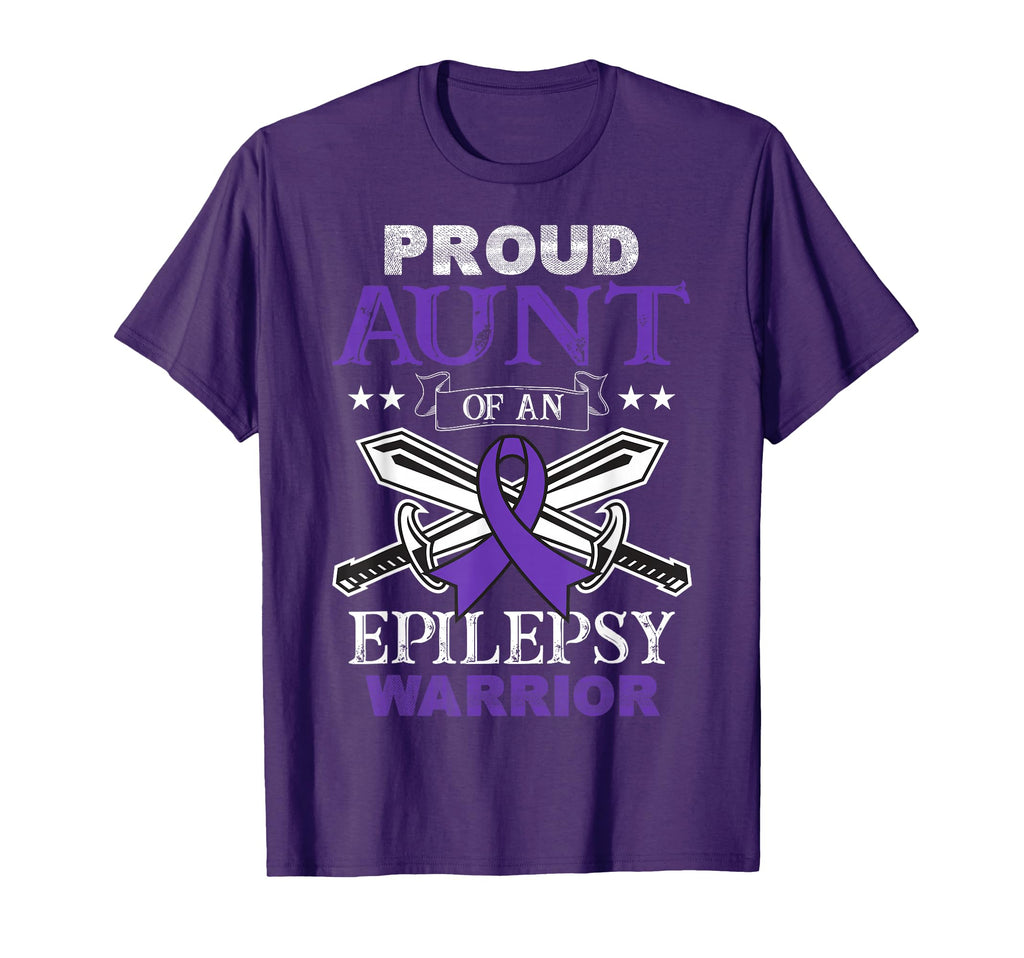 Proud Aunt Epilepsy Warrior Family T-Shirt - Trendy Graphic for Adults - T-Shirt, Sweatshirt, Hoodie