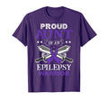 Proud Aunt Epilepsy Warrior Family T-Shirt - Trendy Graphic for Adults - T-Shirt, Sweatshirt, Hoodie