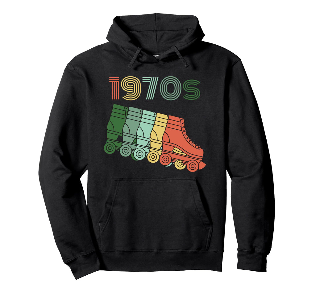 1970S Roller Skates 70S Disco Hoodie - Novelty Apparel Unisex - T-Shirt, Sweatshirt, Hoodie