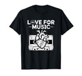 Hiphop Love Music Old School Beats T-Shirt - Custom Art Print for Adults - T-Shirt, Sweatshirt, Hoodie