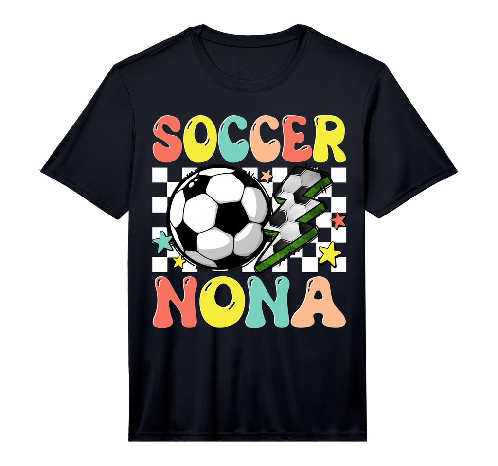 Soccer Nona Proud Ball Nona Groovy T-Shirt - Fun Novelty Design Unisex - T-Shirt, Sweatshirt, Hoodie