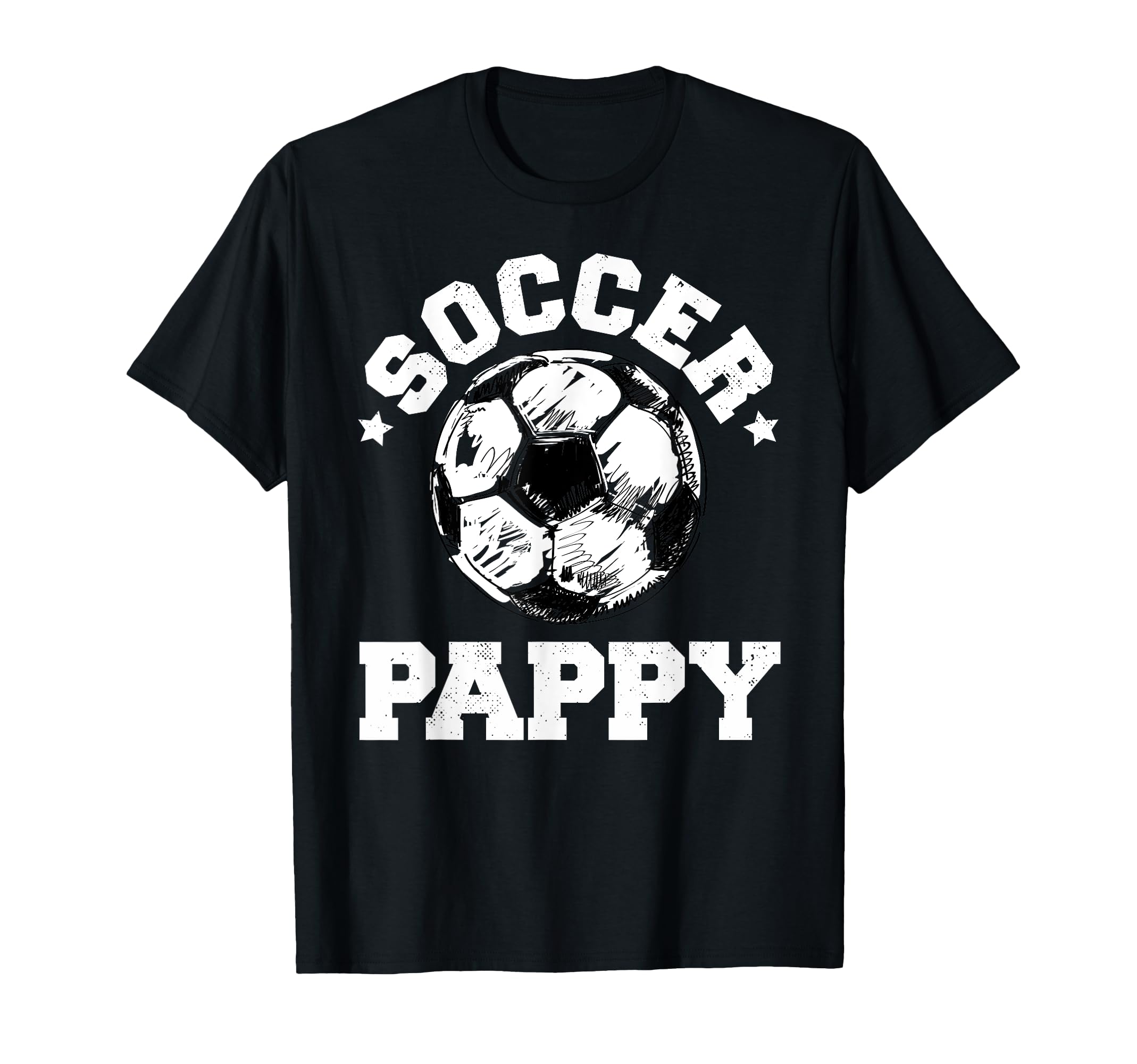 Soccer Pappy Soccer Ball Distressed T-Shirt - Custom Art Print for Adults - T-Shirt, Sweatshirt, Hoodie