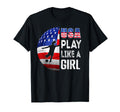 Play Like Soccer Usa United States T-Shirt - Minimalist Print for Adults - T-Shirt, Sweatshirt, Hoodie