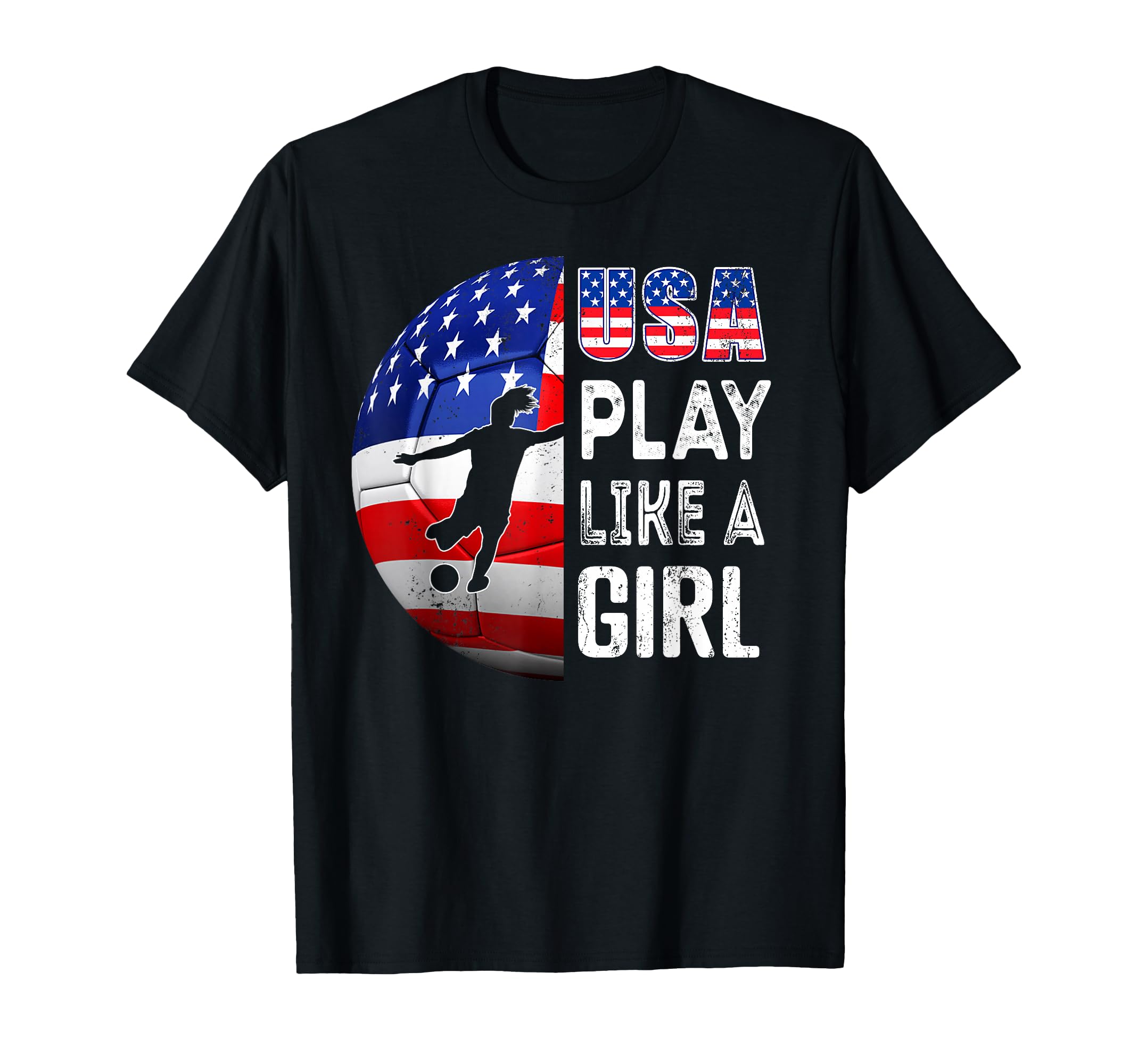 Play Like Soccer Usa United States T-Shirt - Minimalist Print for Adults - T-Shirt, Sweatshirt, Hoodie