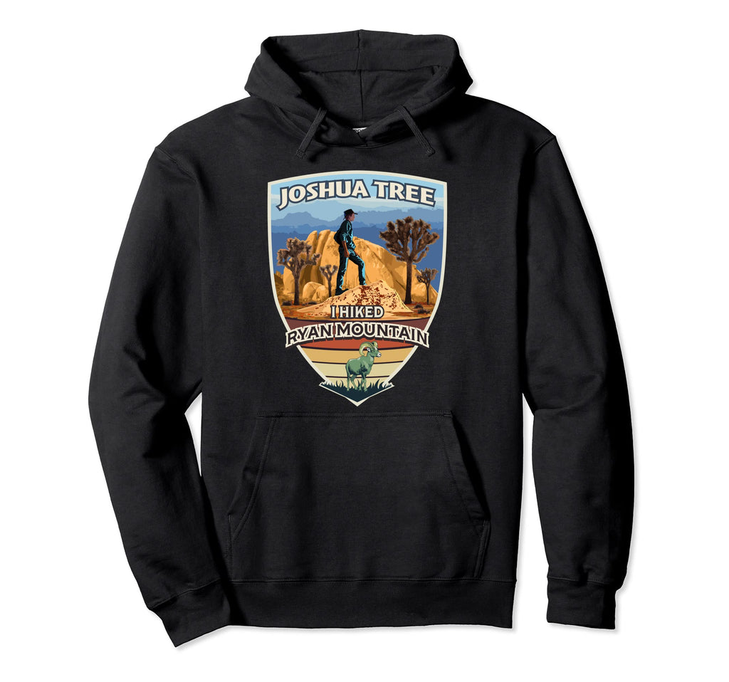 Joshua Tree I Hiked Ryan Mountain Hoodie - Streetwear Style Men Women - T-Shirt, Sweatshirt, Hoodie