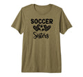 Soccer Sister Leopard Tri Blend T-Shirt - Minimalist Print Men Women - T-Shirt, Sweatshirt, Hoodie