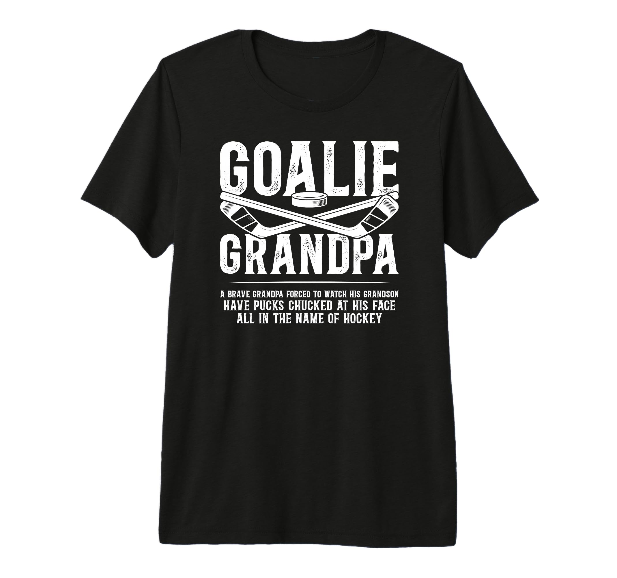 Mens Hockey Goalie Grandpa Hockey T-Shirt - Aesthetic Graphic Men Women - T-Shirt, Sweatshirt, Hoodie