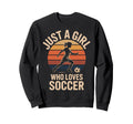 Just Who Loves Soccer Female Sweatshirt - Novelty Apparel for Adults - T-Shirt, Sweatshirt, Hoodie