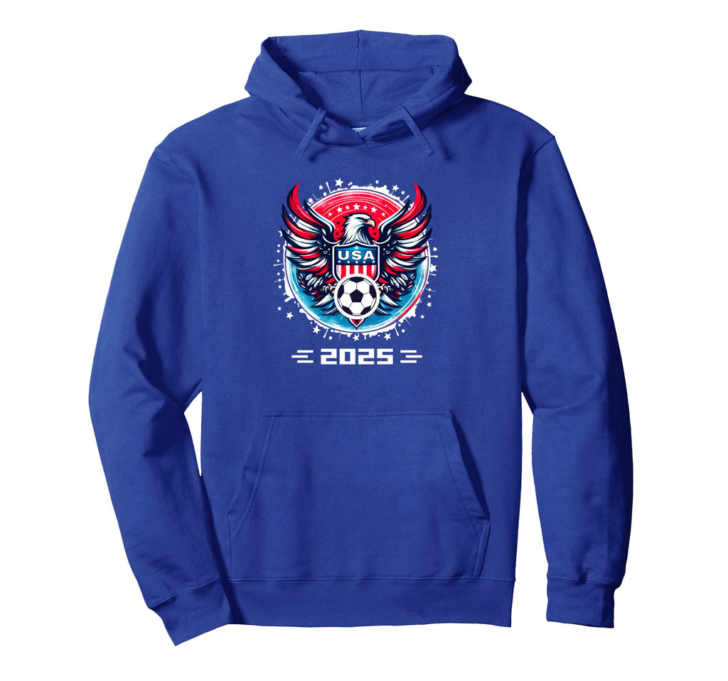 American Flag Soccer Soccer 2025 Hoodie - Fun Novelty Design for Adults - T-Shirt, Sweatshirt, Hoodie