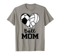 Ball Mom Funny Soccer Volleyball T-Shirt - Trendy Graphic for Adults - T-Shirt, Sweatshirt, Hoodie