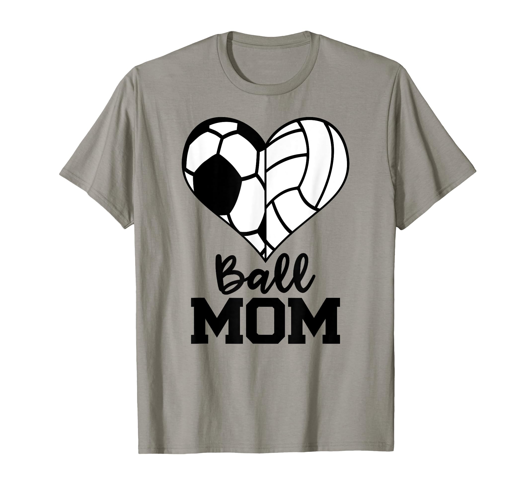 Ball Mom Funny Soccer Volleyball T-Shirt - Trendy Graphic for Adults - T-Shirt, Sweatshirt, Hoodie