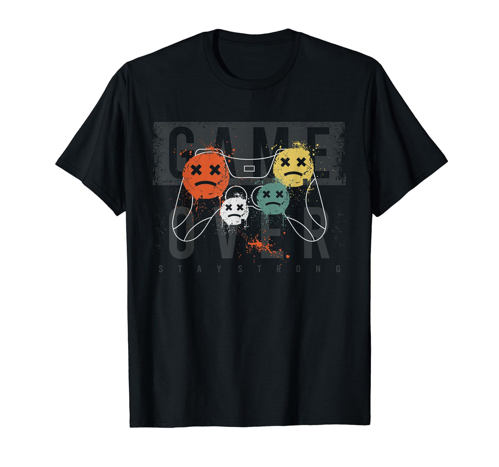 Game Over Video Games Gaming Gift Arcade T-Shirt - Unique Graphic Unisex - T-Shirt, Sweatshirt, Hoodie