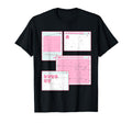 Vaporwave Aesthetic 90S Grunge Kawaii E T-Shirt - Minimalist Print Unisex - T-Shirt, Sweatshirt, Hoodie