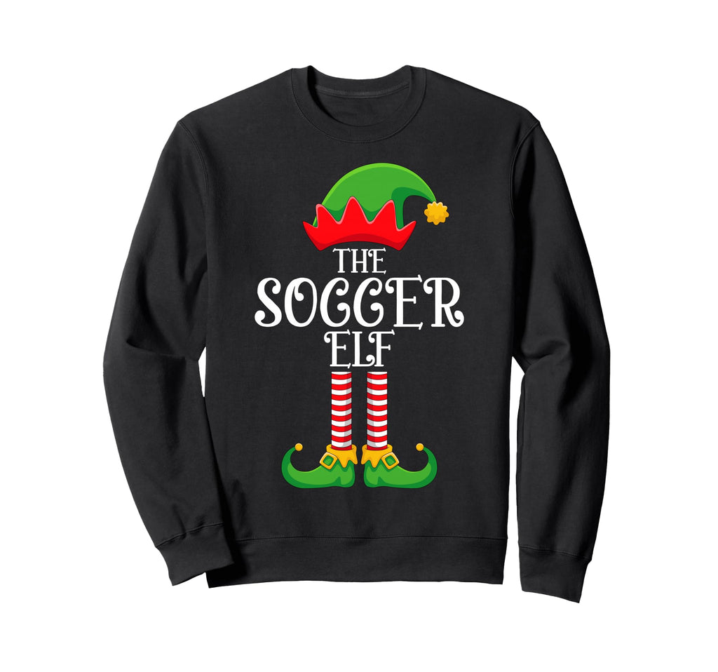 Soccer Elf Family Matching Funny Sweatshirt - Graphic Print for Adults - T-Shirt, Sweatshirt, Hoodie