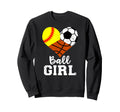 Ball Funny Softball Soccer Sweatshirt - Unique Graphic for Adults - T-Shirt, Sweatshirt, Hoodie