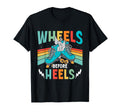 Wheels Before Heels Roller Skate T-Shirt - Aesthetic Graphic for Adults - T-Shirt, Sweatshirt, Hoodie