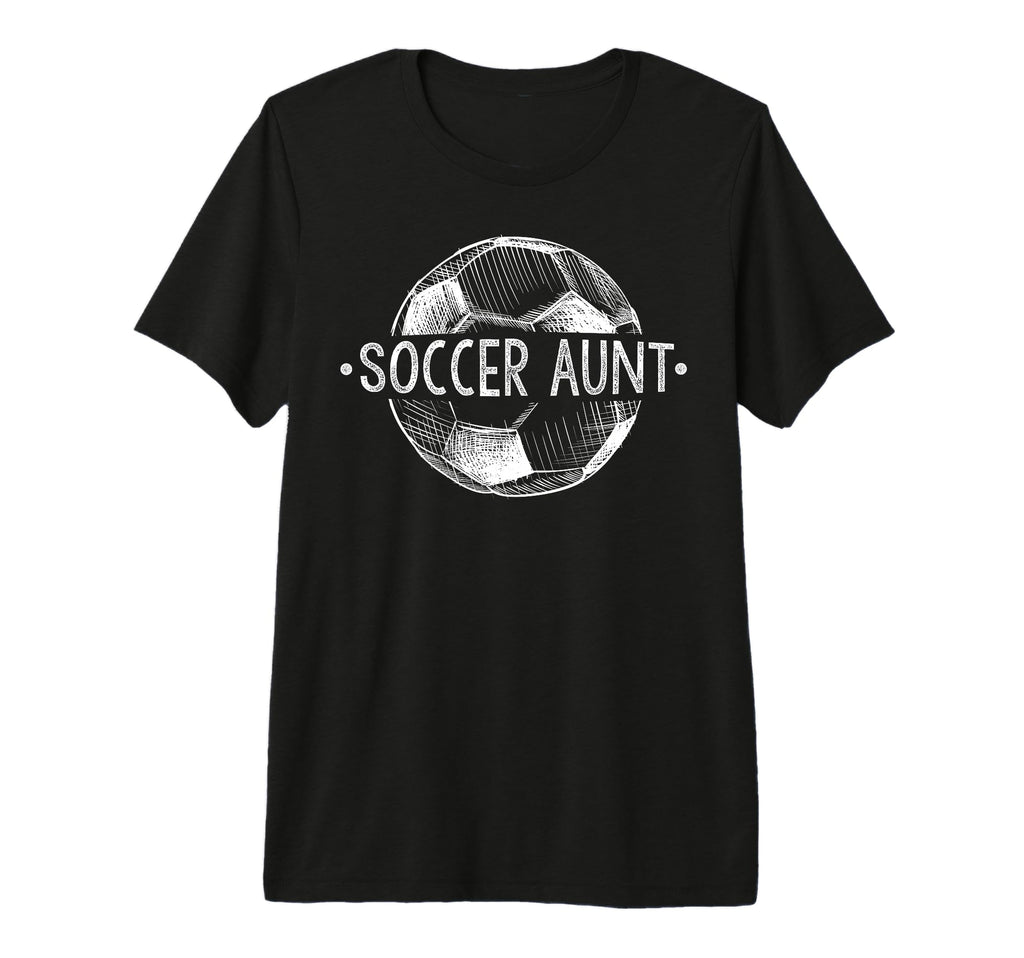 Soccer Aunt Family Matching Team Player Tri T-Shirt - Graphic Print Unisex - T-Shirt, Sweatshirt, Hoodie
