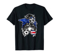 Messy Bun Hair Costa Rican Soccer Costa T-Shirt - Unique Graphic Unisex - T-Shirt, Sweatshirt, Hoodie