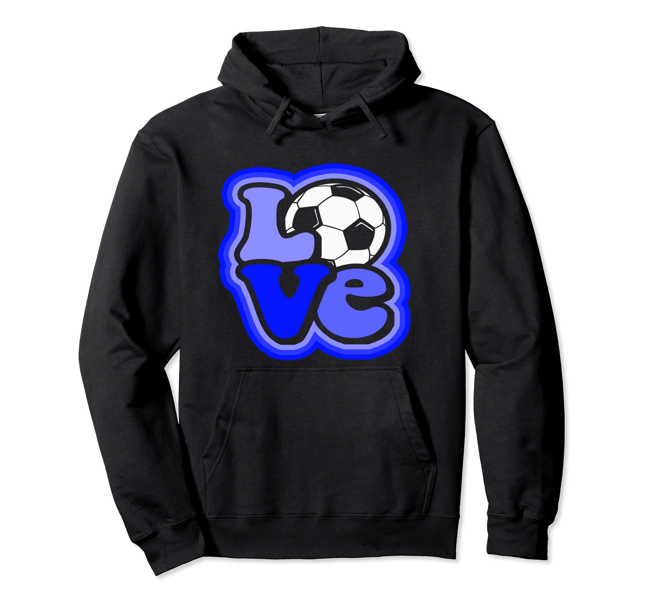 Soccer Love Teen Shades Blue Hoodie - Casual Everyday Wear Unisex - T-Shirt, Sweatshirt, Hoodie