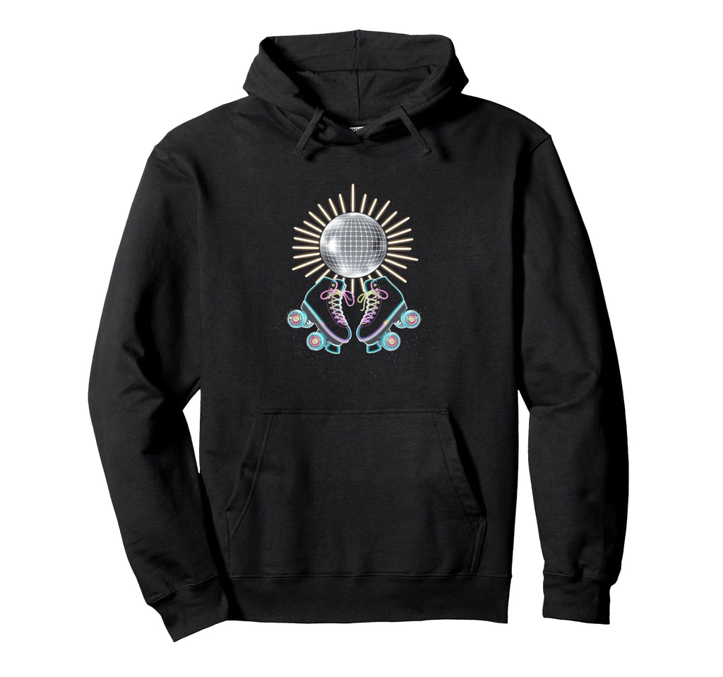 Rollerskates Funny 80S Roller Disco Skating Hoodie - Unique Graphic Unisex - T-Shirt, Sweatshirt, Hoodie