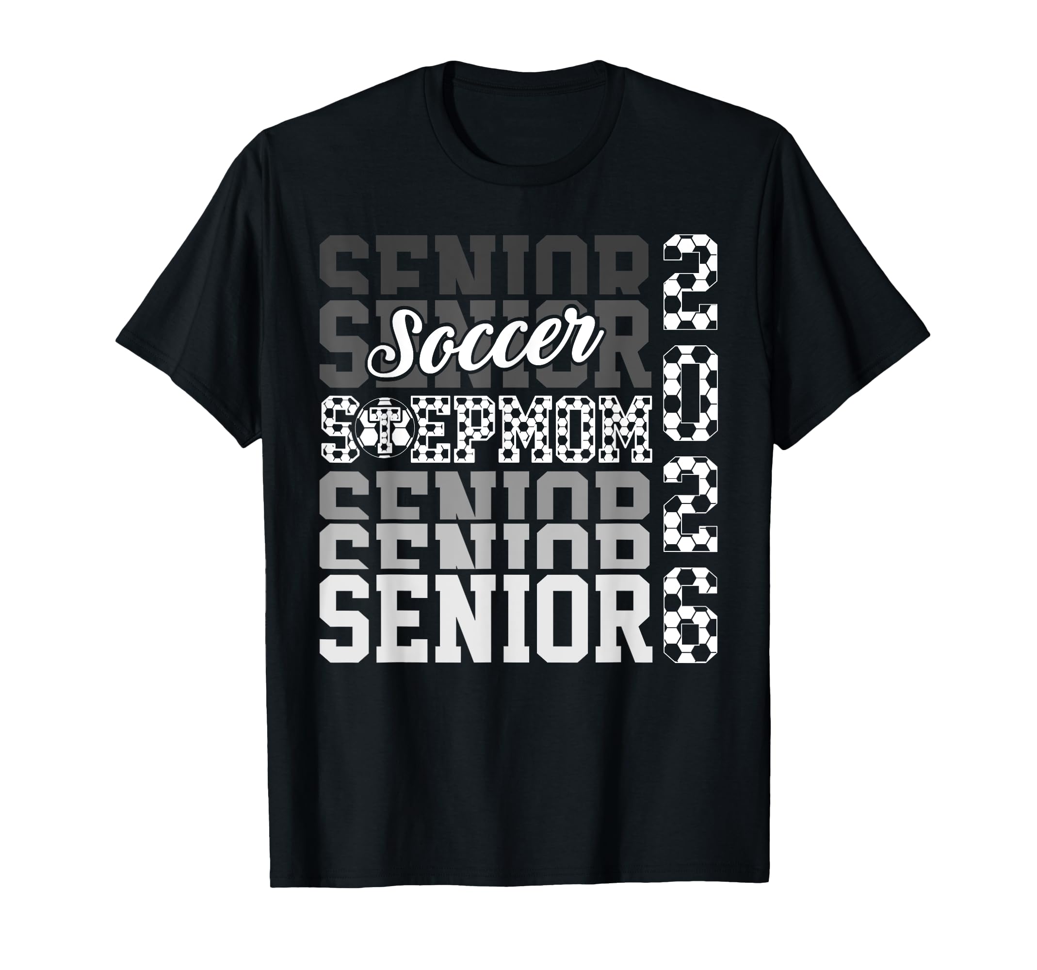 2026 Soccer Senior Stepmom Graduation T-Shirt - Minimalist Print Unisex - T-Shirt, Sweatshirt, Hoodie