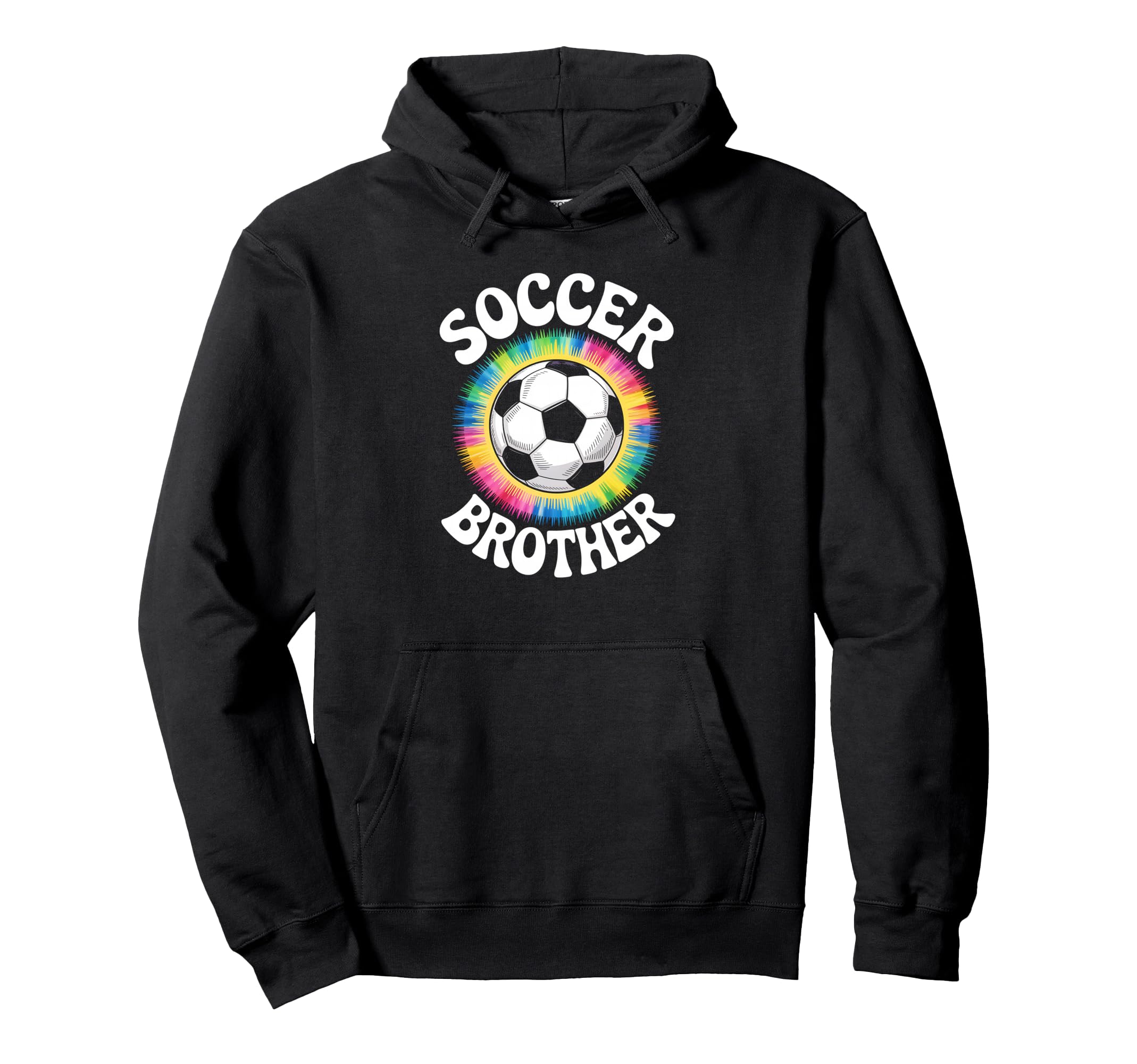 Soccer Brother Tie Dye Spirit Hoodie - Unique Graphic for Adults - T-Shirt, Sweatshirt, Hoodie