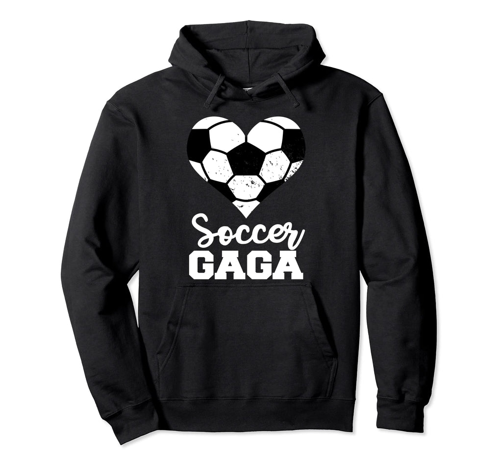Soccer Gaga Funny Soccer Heart Grandma Gaga Hoodie - Novelty Apparel Unisex - T-Shirt, Sweatshirt, Hoodie