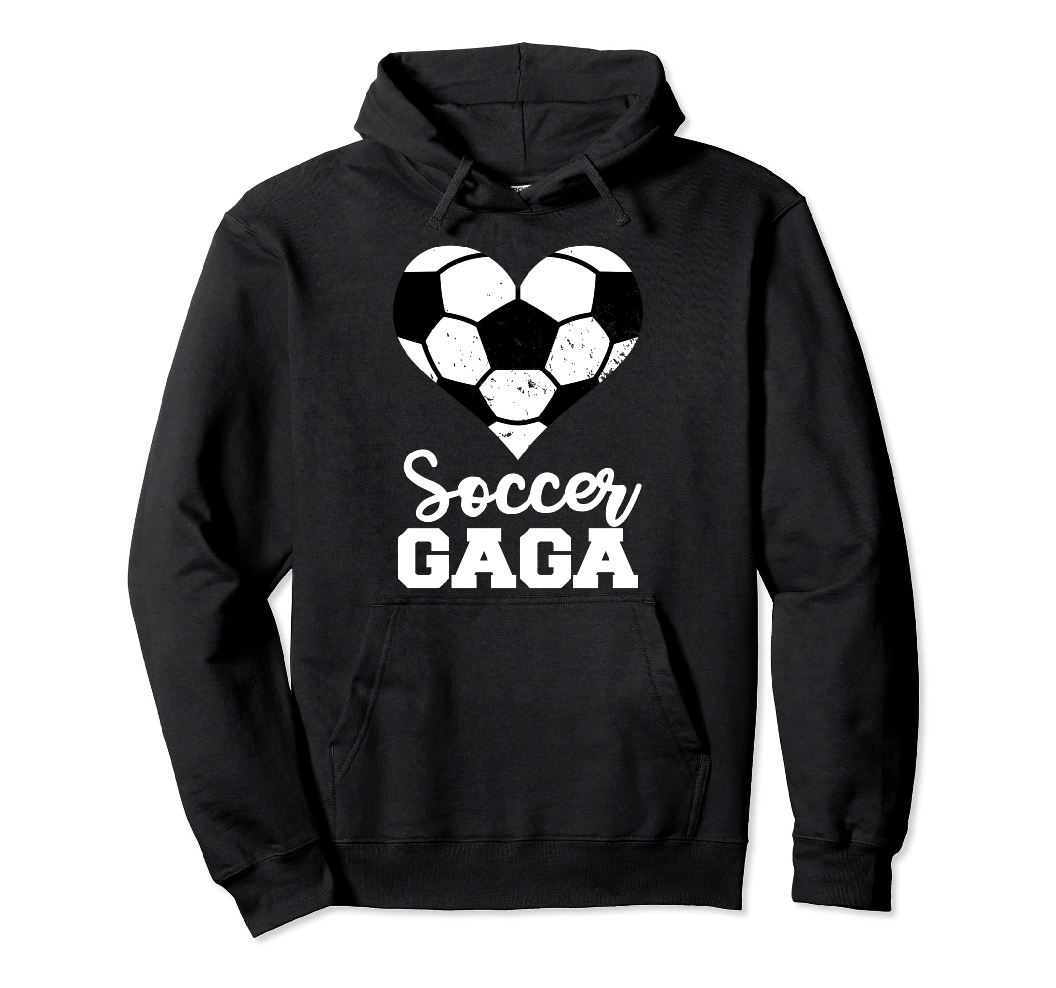 Soccer Gaga Funny Soccer Heart Grandma Gaga Hoodie - Novelty Apparel Unisex - T-Shirt, Sweatshirt, Hoodie