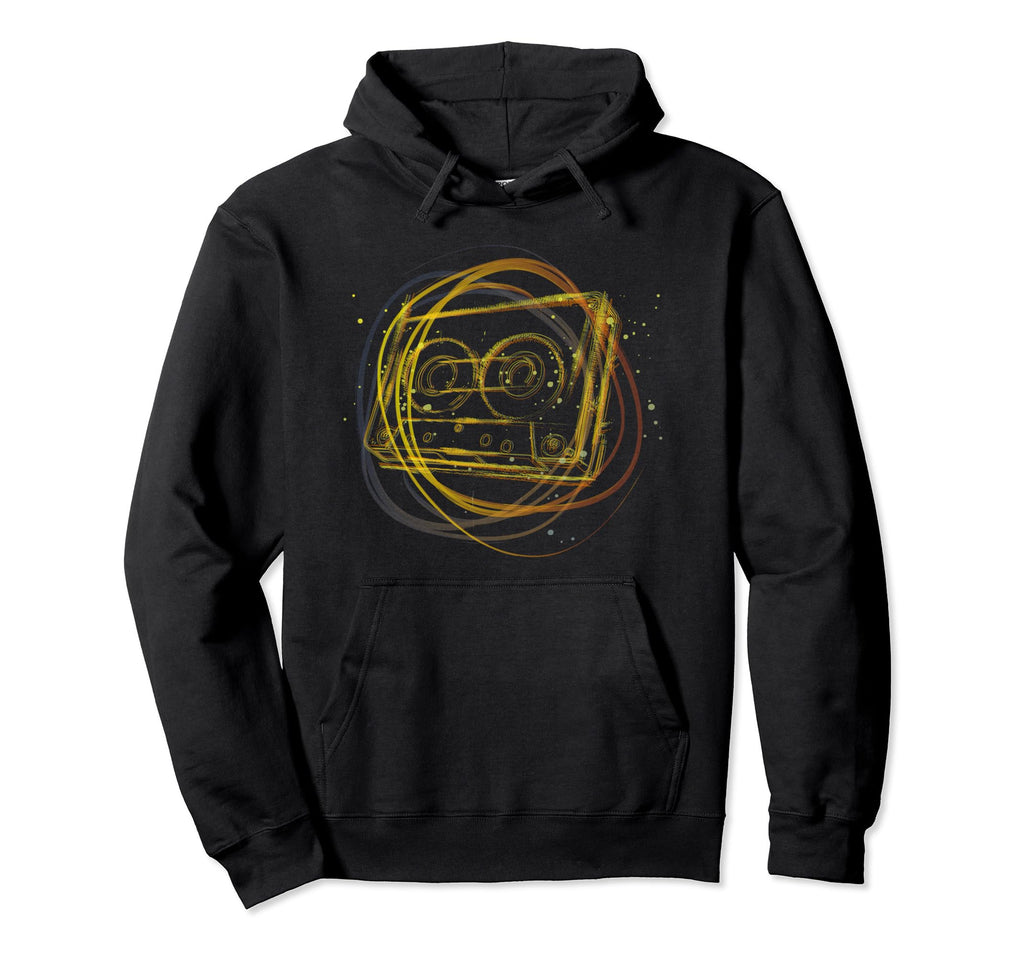 Music Cassettes Music Lovers Old School Hoodie - Unique Graphic Unisex - T-Shirt, Sweatshirt, Hoodie