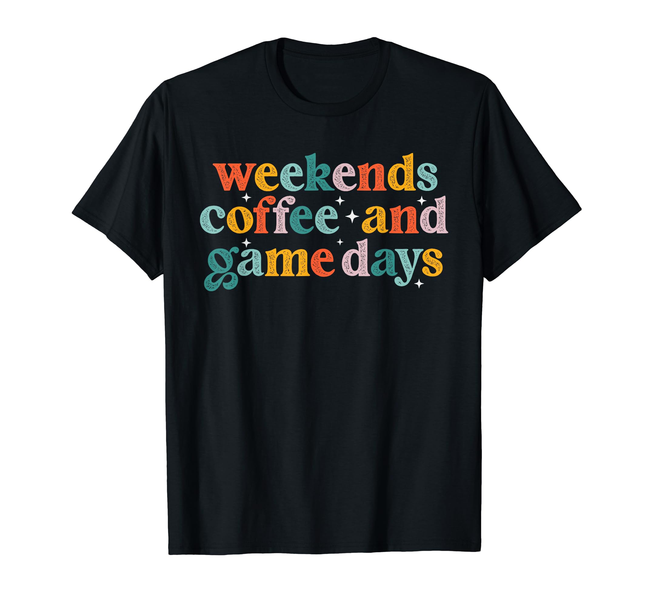 Weekends Coffee And Game Days Football T-Shirt - Custom Art Print Unisex - T-Shirt, Sweatshirt, Hoodie