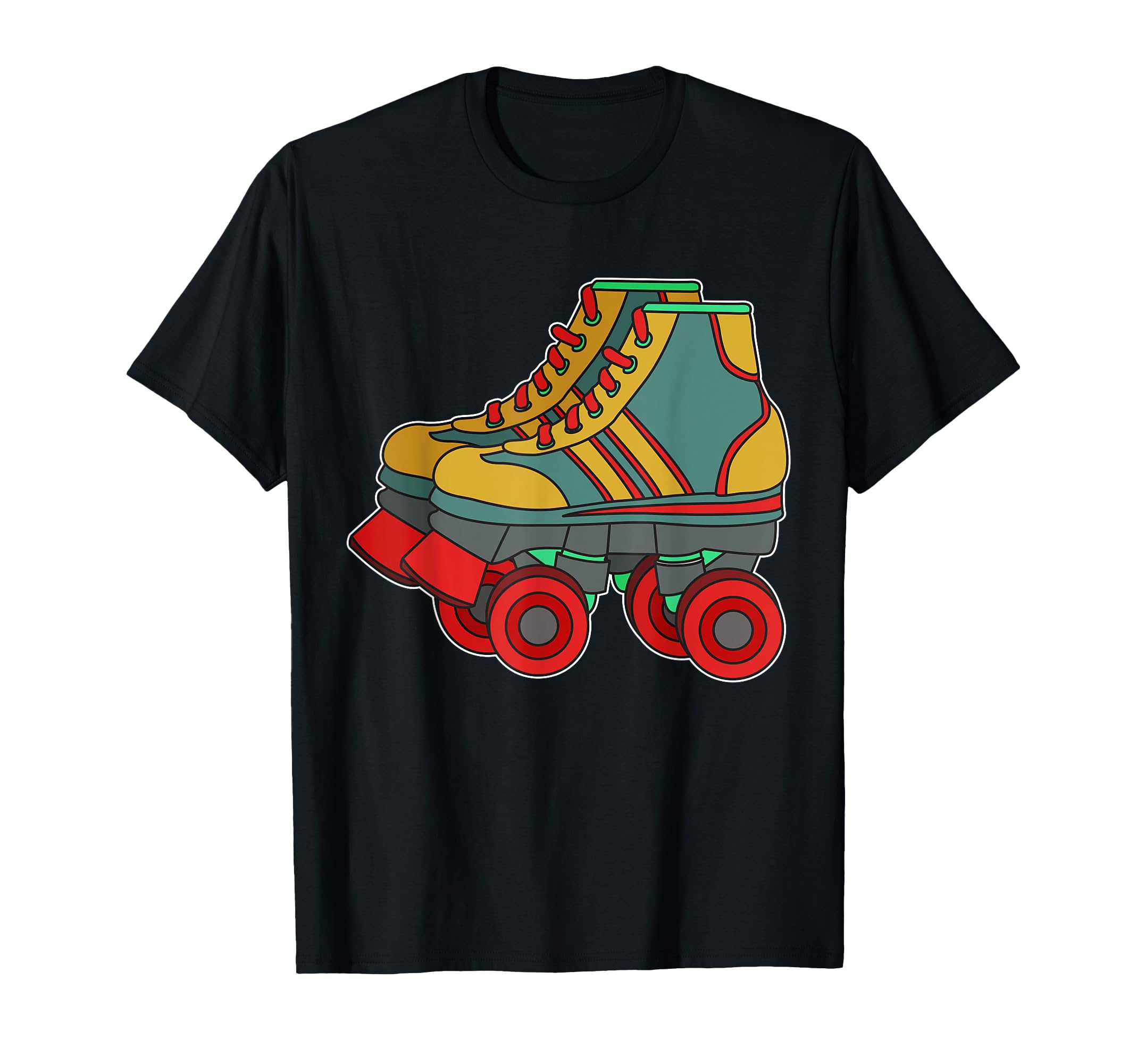 1970 Roller Skates Sketch Art 90S 80 T-Shirt - Novelty Apparel for Adults - T-Shirt, Sweatshirt, Hoodie