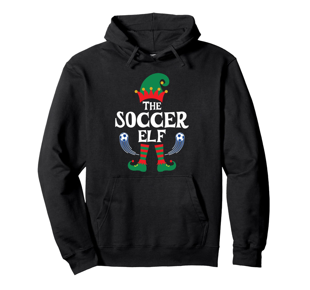 Soccer Elf Family Matching Party Hoodie - Custom Art Print Unisex - T-Shirt, Sweatshirt, Hoodie