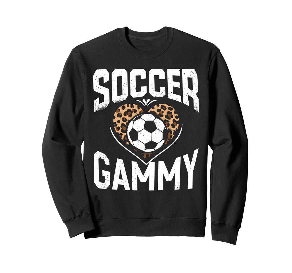 Soccer Gammy Leopard Heart Sweatshirt - Minimalist Print Unisex - T-Shirt, Sweatshirt, Hoodie