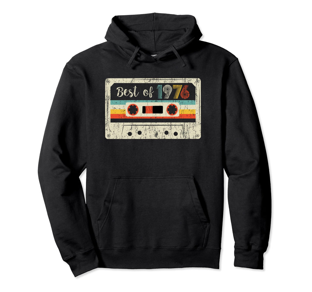 Best 1976 1976 Cassette Tape Birthday Hoodie - Aesthetic Graphic Unisex - T-Shirt, Sweatshirt, Hoodie