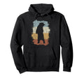 Grizzly Silhouette National Park 80S Bear Hoodie - Unique Graphic Men Women - T-Shirt, Sweatshirt, Hoodie
