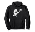Persian Cat Playing Soccer Funny Hoodie - Custom Art Print for Adults - T-Shirt, Sweatshirt, Hoodie