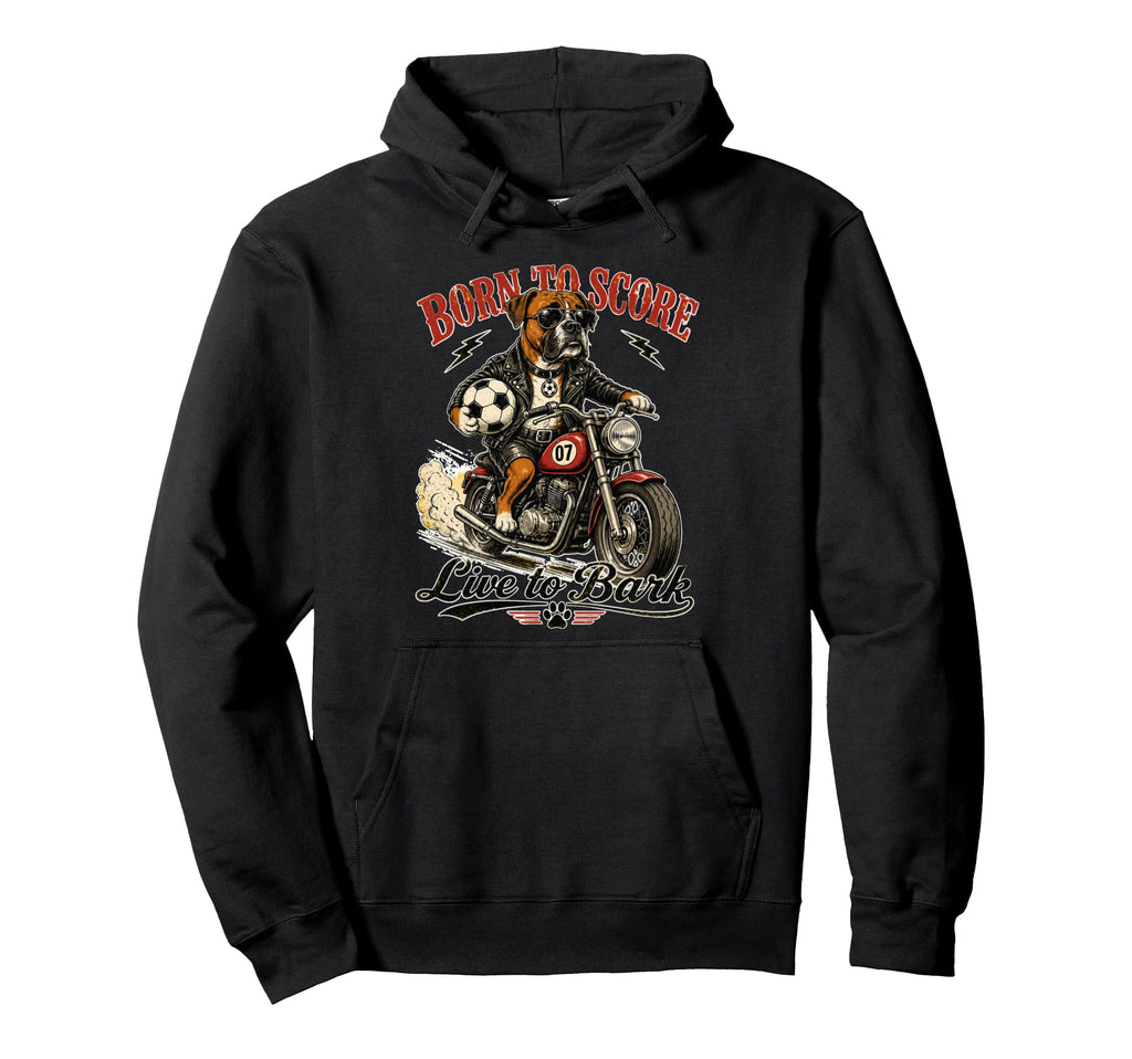 Boxer Motorbike Love Footbal Hoodie - Casual Everyday Wear for Adults - T-Shirt, Sweatshirt, Hoodie