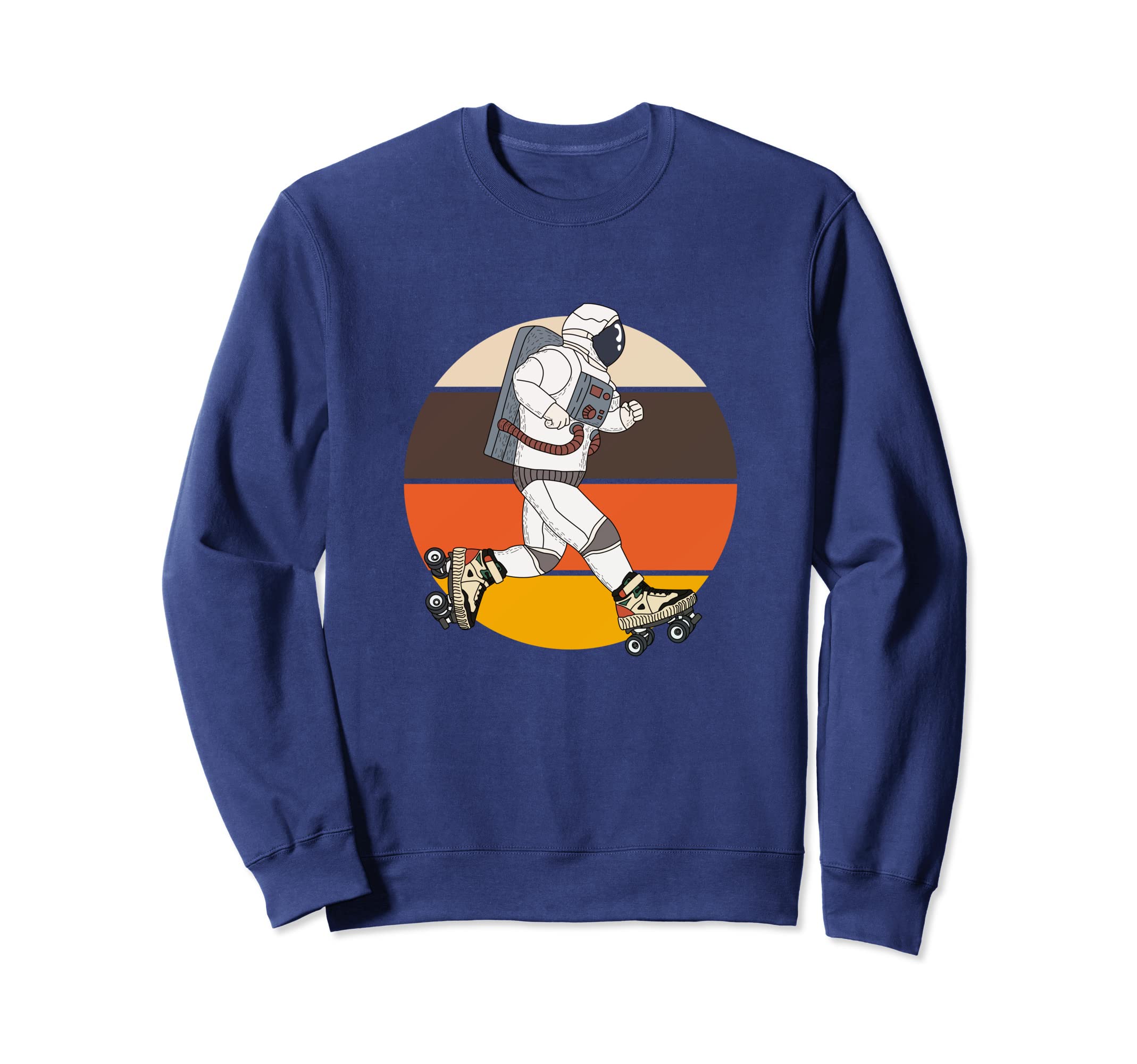 Roller Skating Astronaut Skates 70S 80S Sweatshirt - Unique Graphic Unisex - T-Shirt, Sweatshirt, Hoodie
