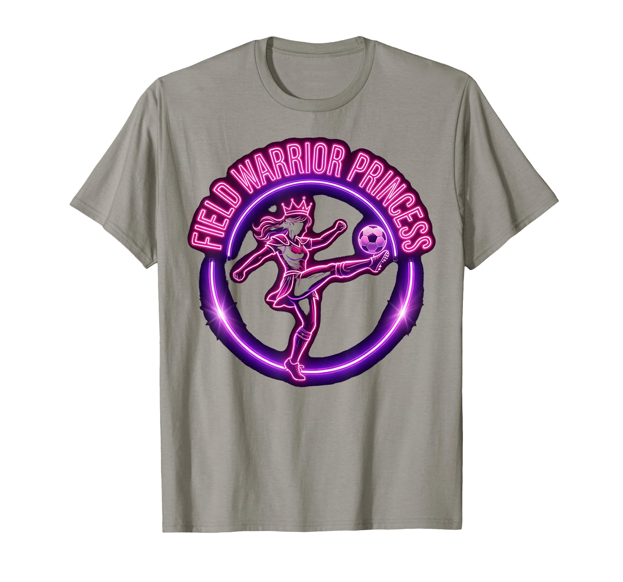 Field Warrior Princess Soccer T-Shirt - Graphic Print Unisex - T-Shirt, Sweatshirt, Hoodie