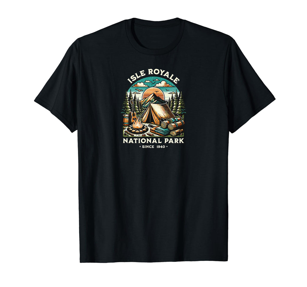 Isle Royale National Park Camping T-Shirt - Graphic Print for Adults - T-Shirt, Sweatshirt, Hoodie
