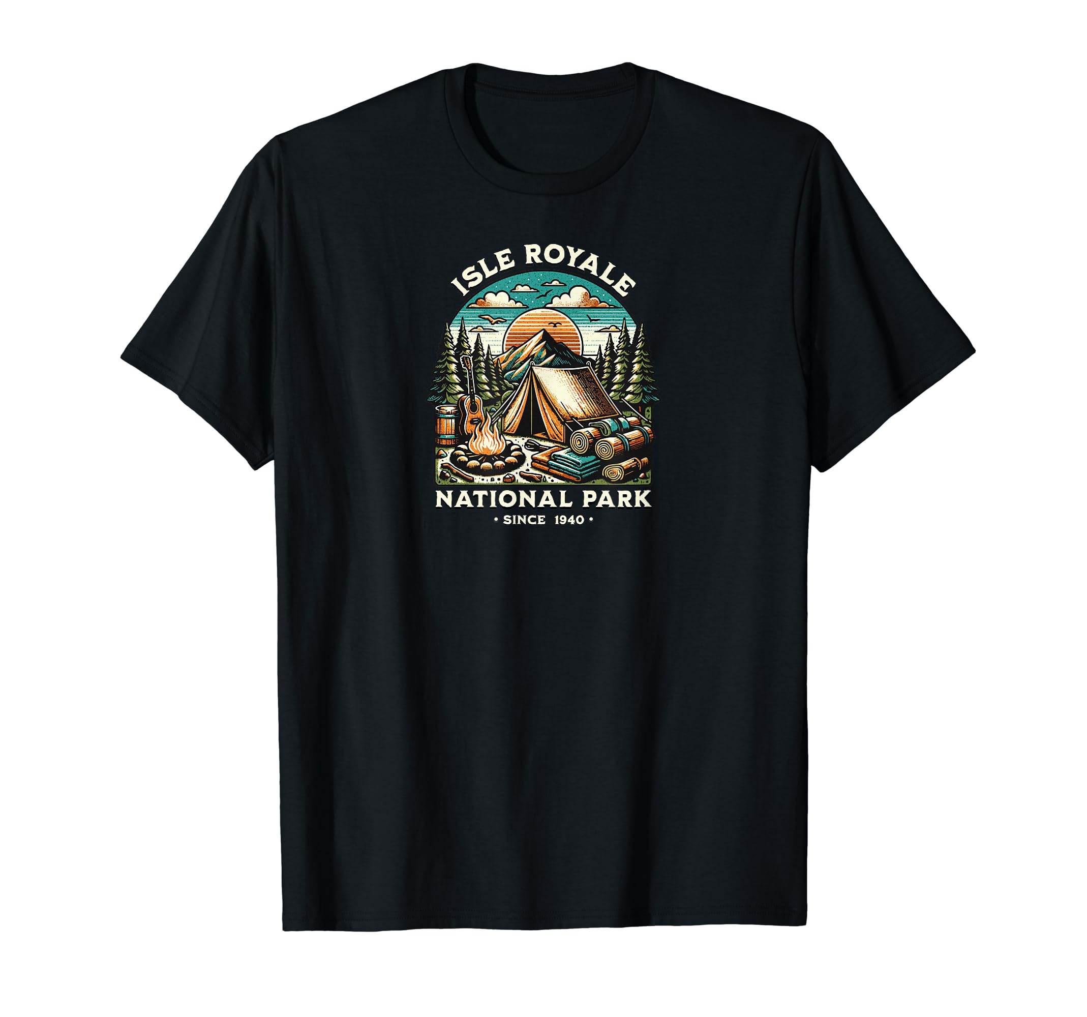 Isle Royale National Park Camping T-Shirt - Graphic Print for Adults - T-Shirt, Sweatshirt, Hoodie
