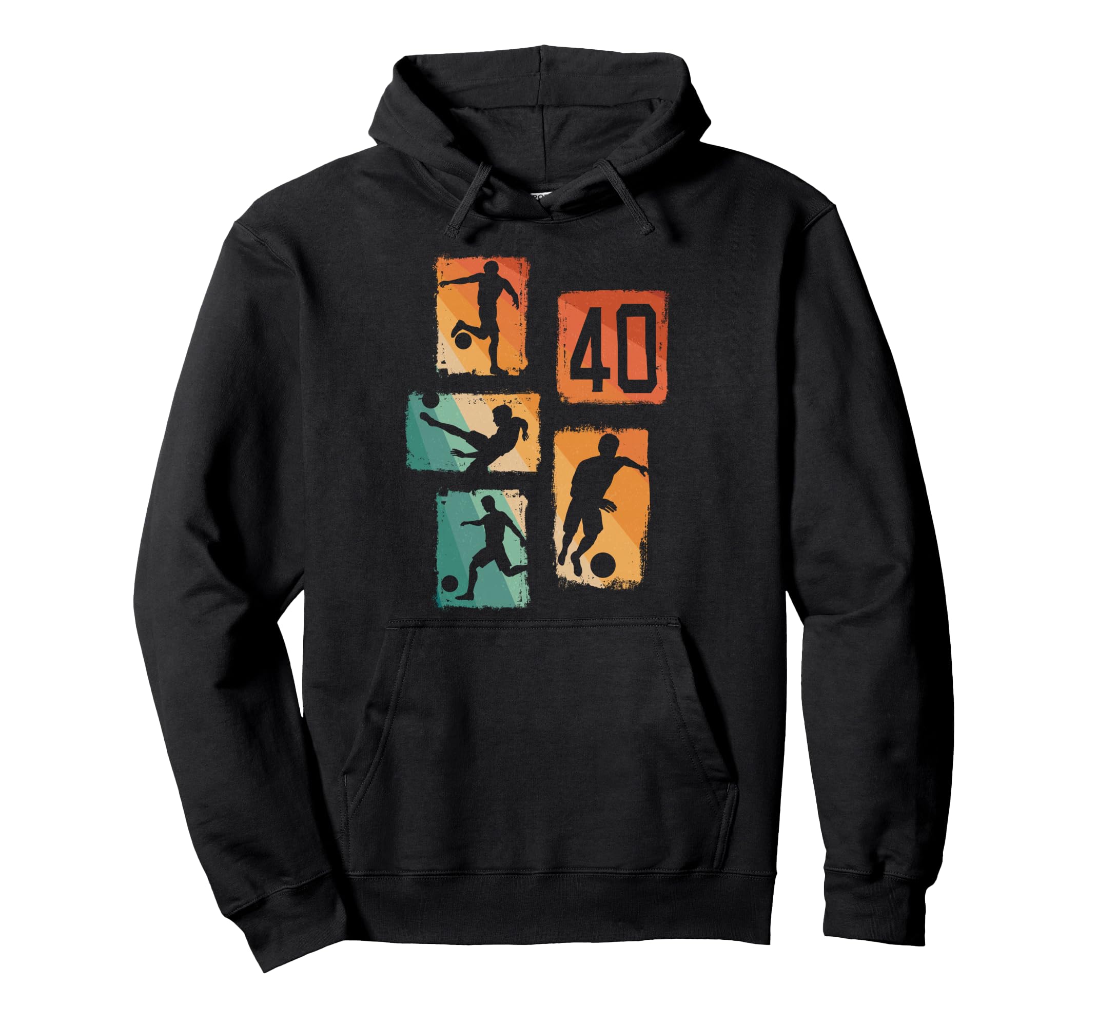 40Th Birthday Soccer Player Football 40 Hoodie - Unique Graphic Unisex - T-Shirt, Sweatshirt, Hoodie